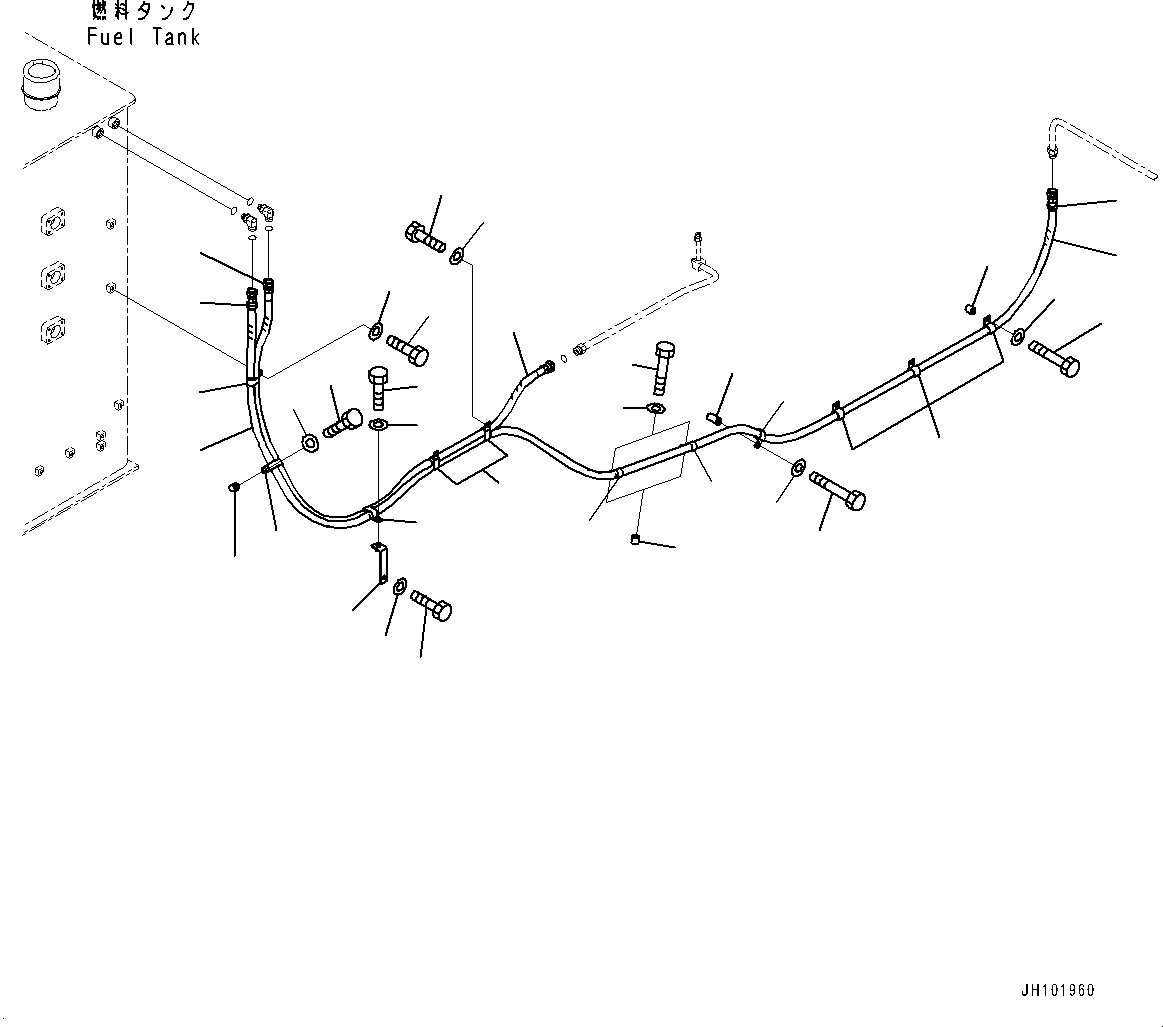 Шланг с торцевым уплотнением 02762-F0550 KOMATSU