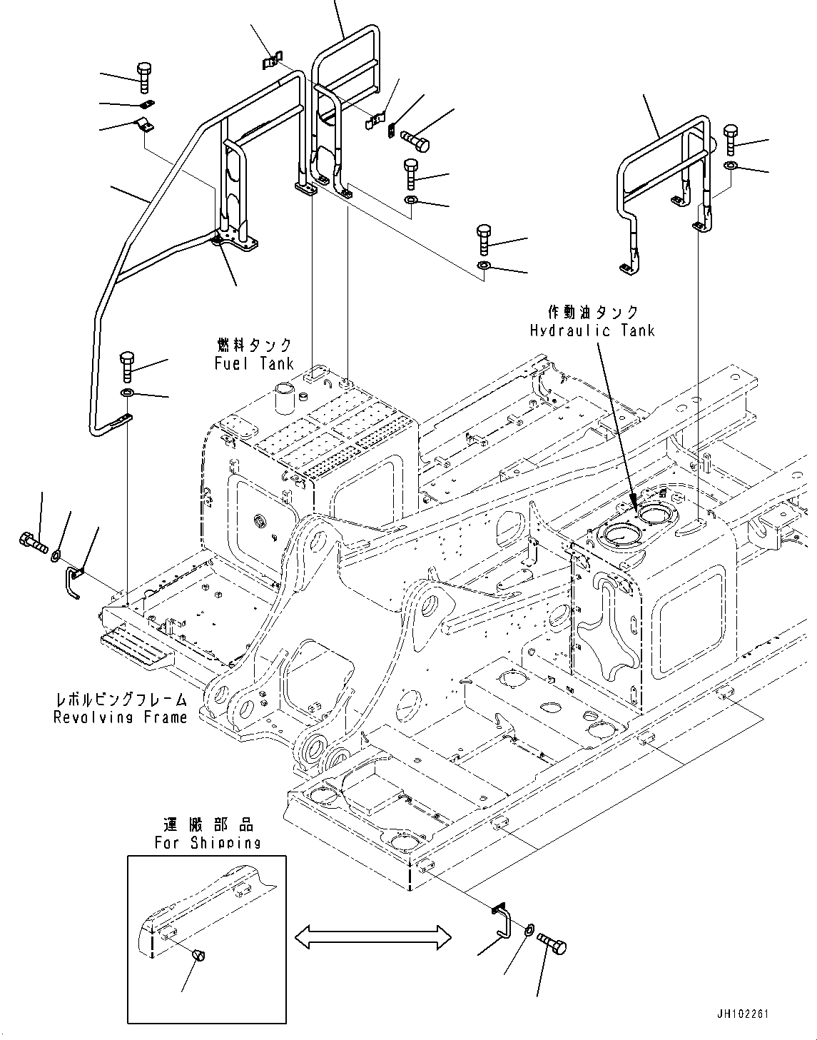 Поручень 2A8-54-11820 KOMATSU