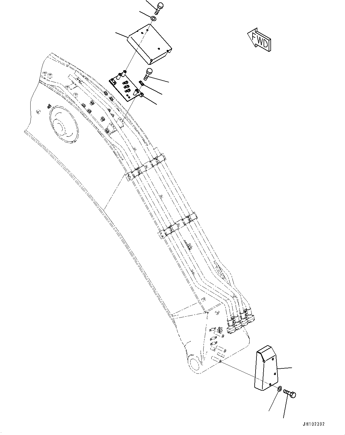 Крышка 2A6-70-21162 KOMATSU