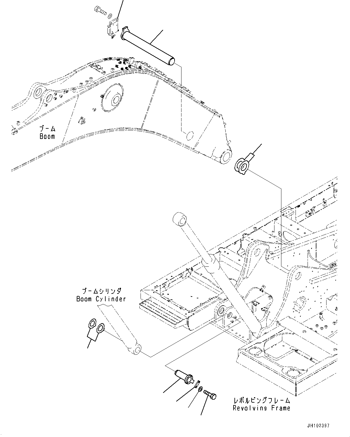 Bracket(Electric Wiring Harness,Boom Encoder) (2A6-70-21171) KOMATSU