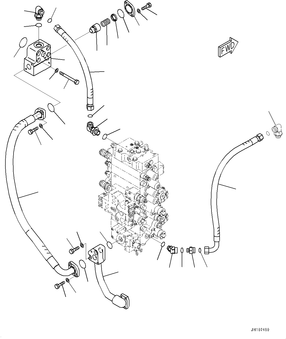 Шланг в сборе 2A7-62-16350 KOMATSU