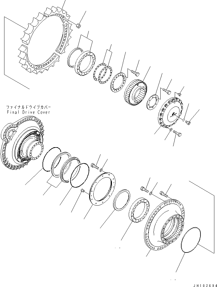 Teeth 198-27-42360 KOMATSU