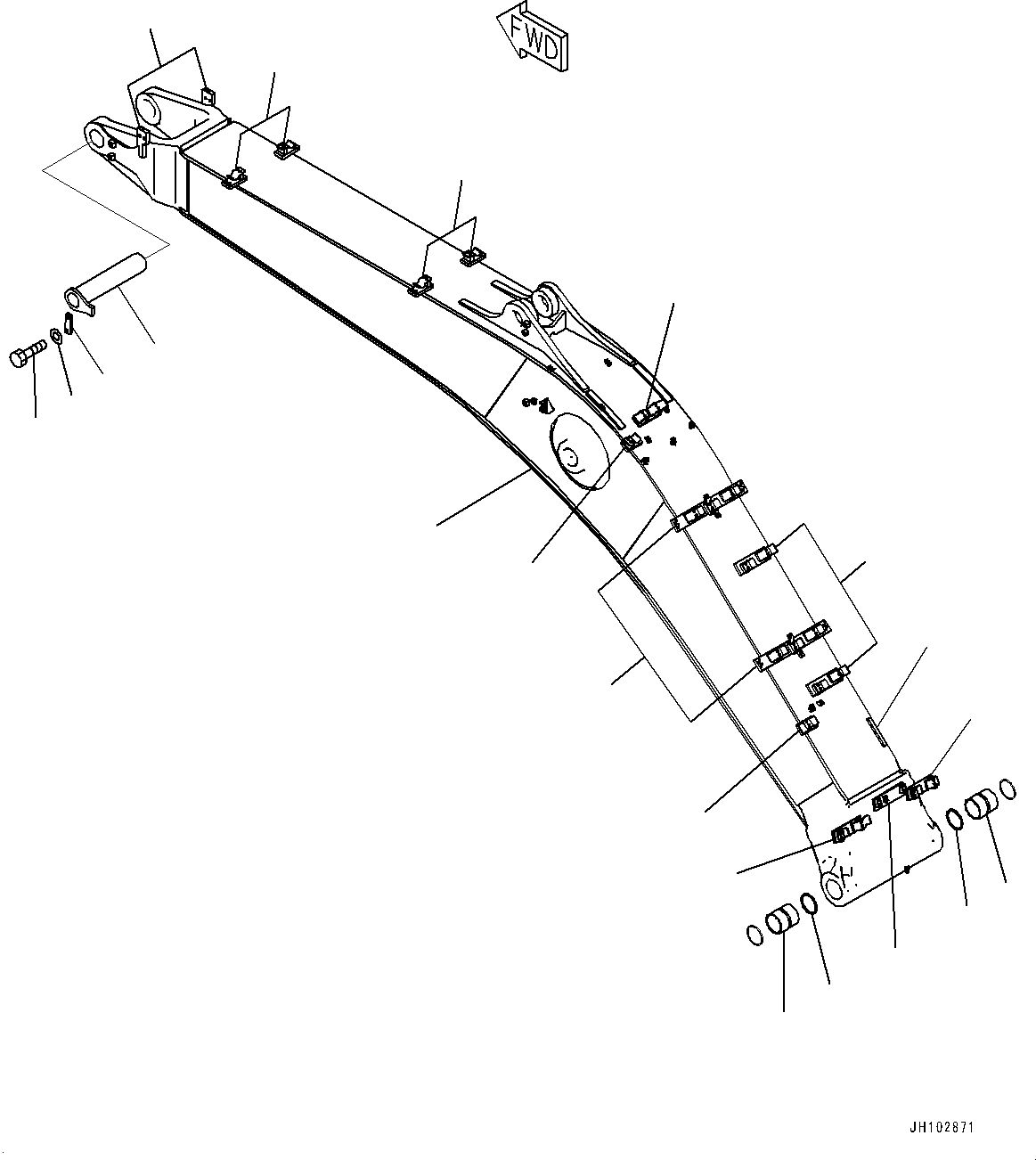 Стрела 2A7-70-11230 KOMATSU