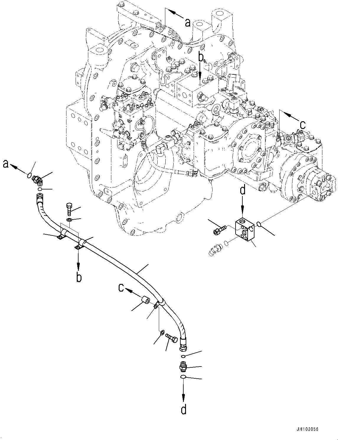 Шланг 21N-62-53410 KOMATSU