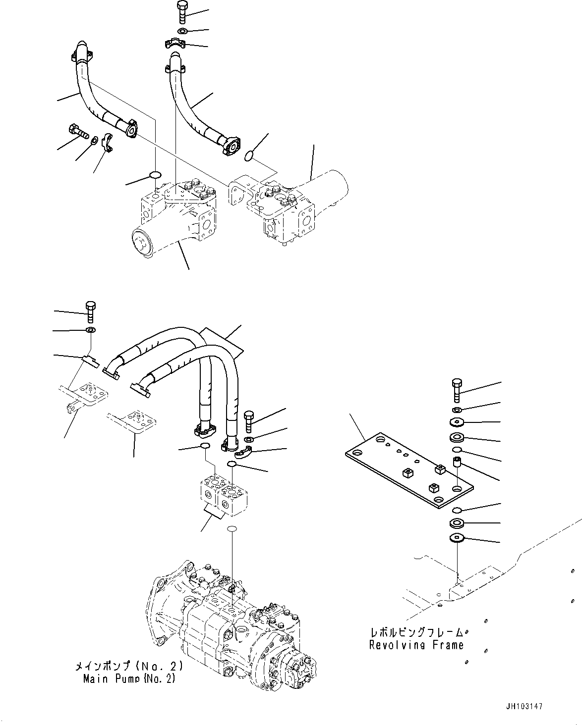 Шланг 21N-62-38751 KOMATSU