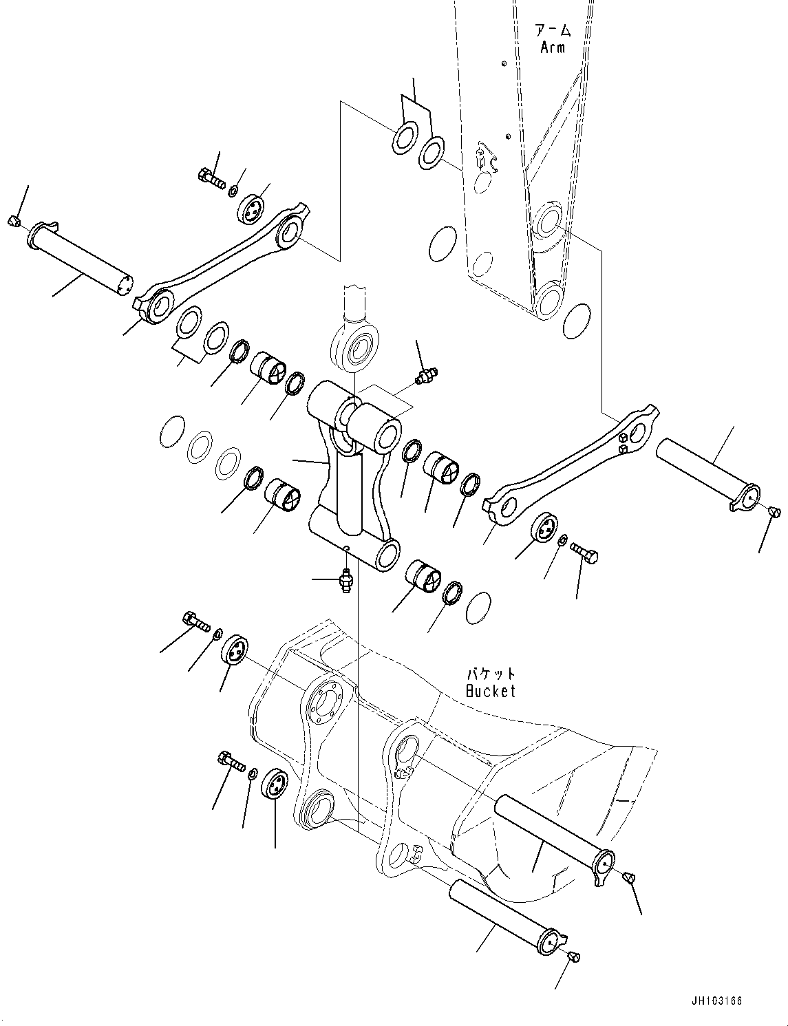 Тяга 21N-943-0070 KOMATSU