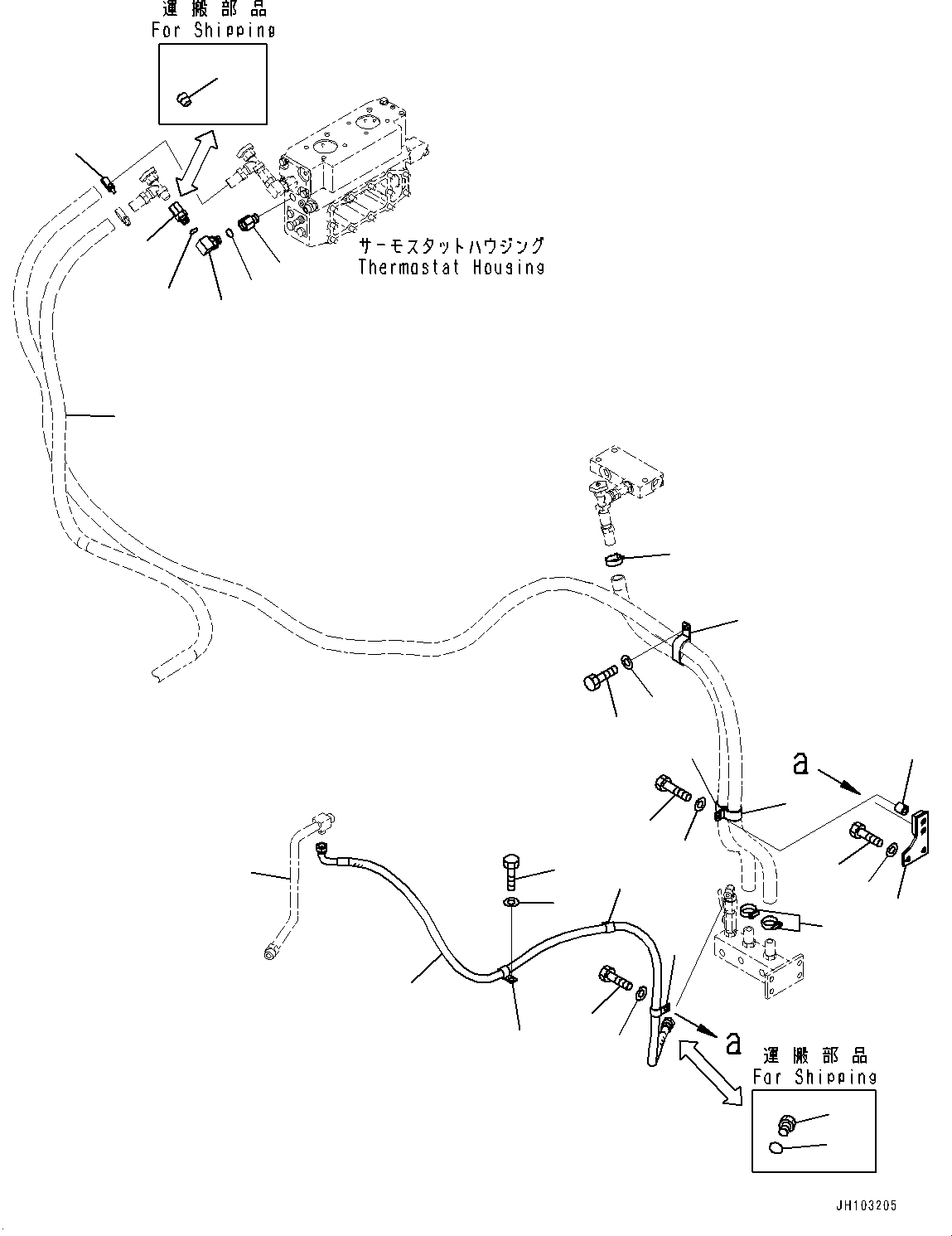 Шланг с торцевым уплотнением 02763-G0418 KOMATSU