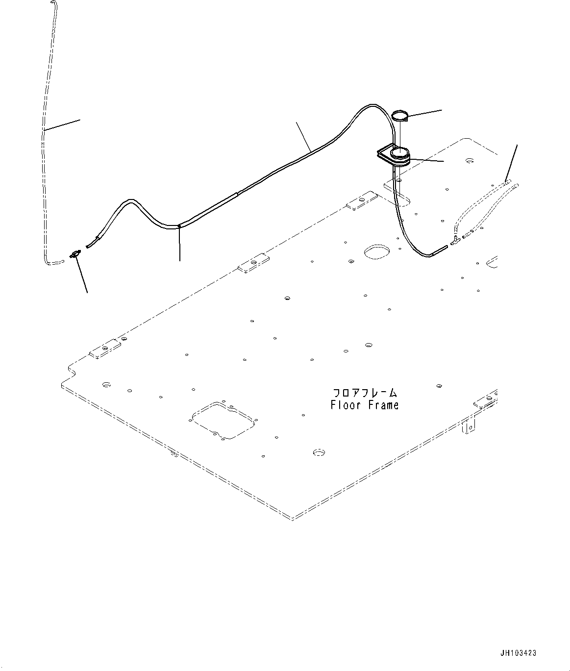 Hose(Window Washer) (21T-06-11430) KOMATSU