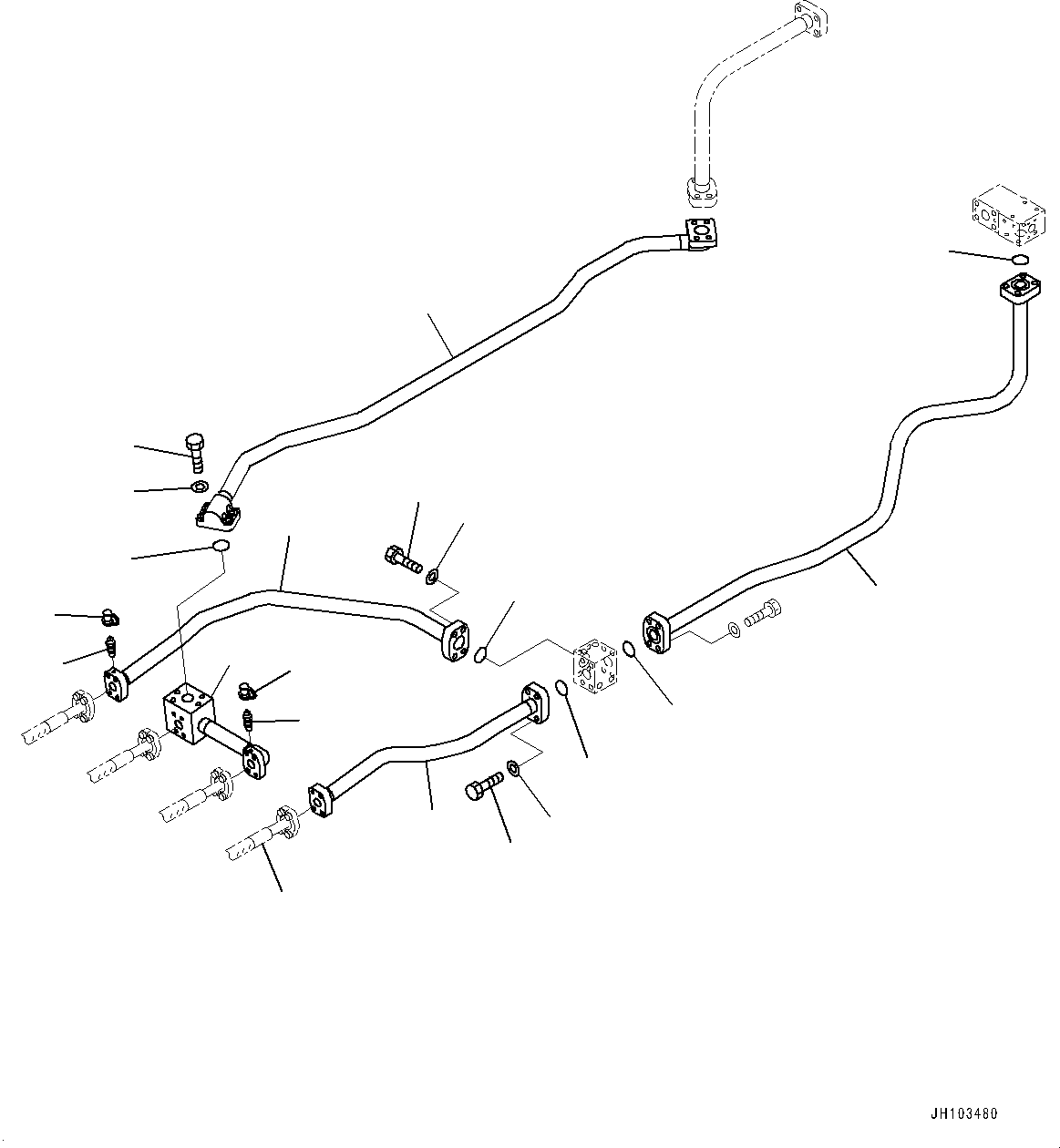 Трубка 209-62-73151 KOMATSU