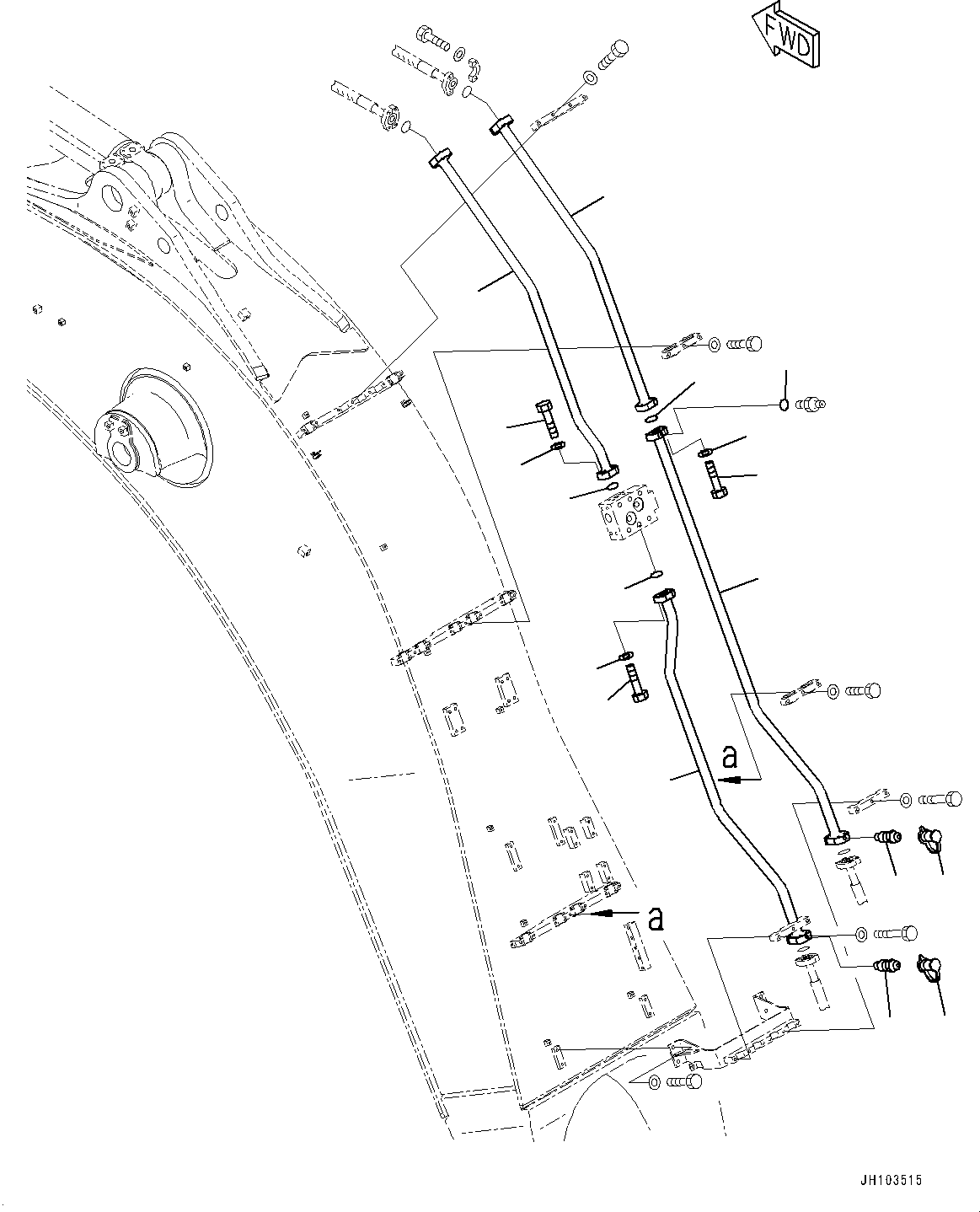 Трубка 209-64-12441 KOMATSU