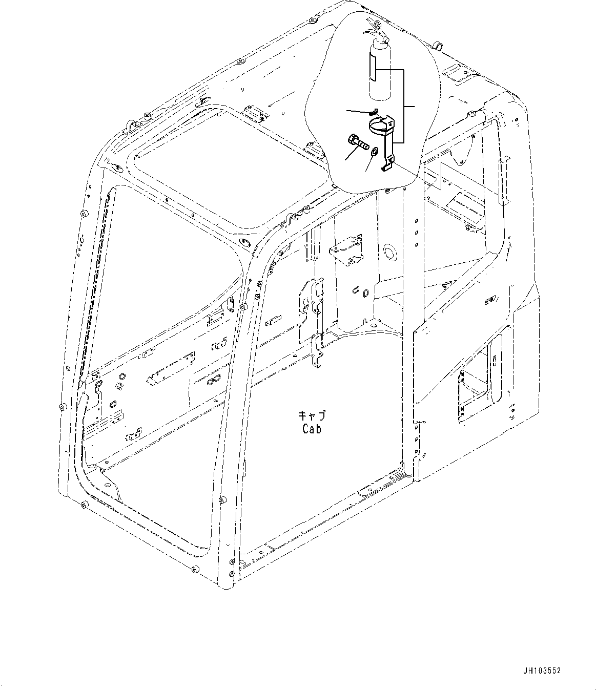Кронштейн 22B-98-11240 KOMATSU