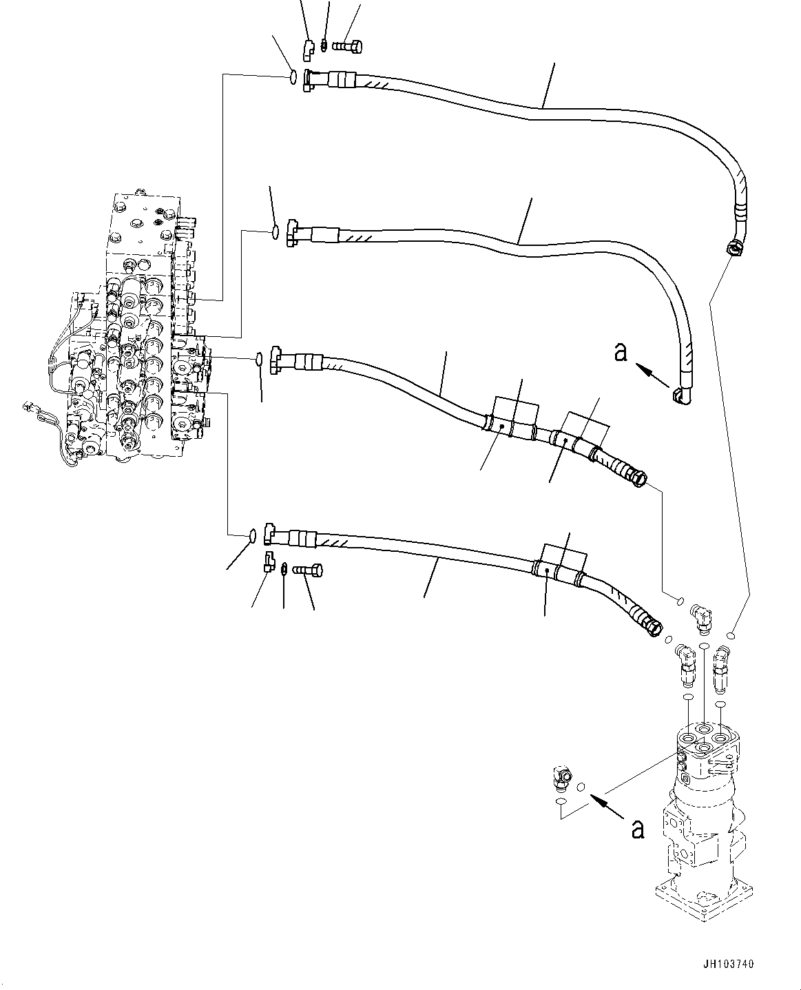 Шланг 22U-62-54922 KOMATSU