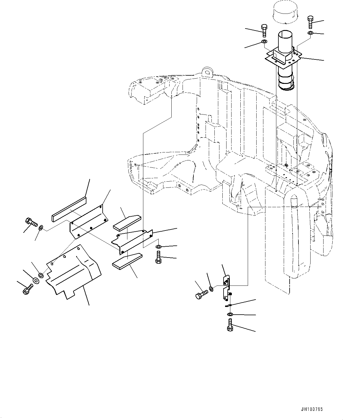 Воздуховод 22U-54-56310 KOMATSU
