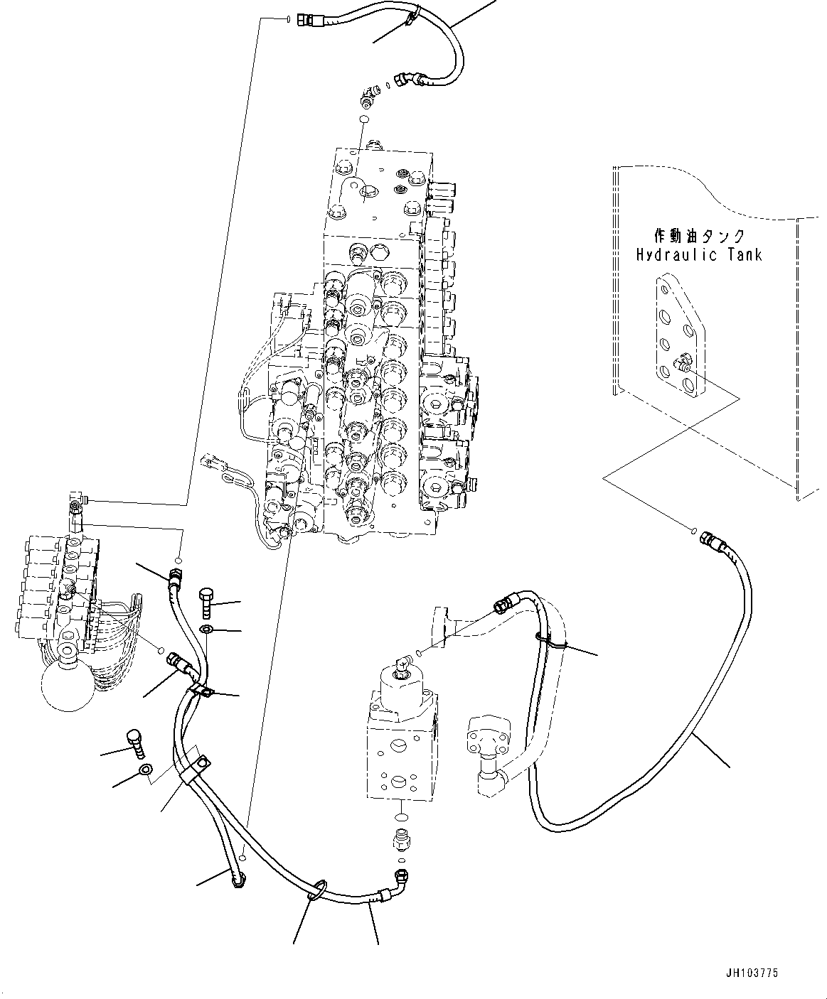 Шланг в сборе 22U-62-54830 KOMATSU