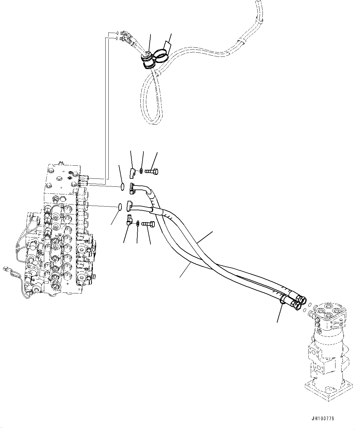 Шланг 22U-62-54850 KOMATSU