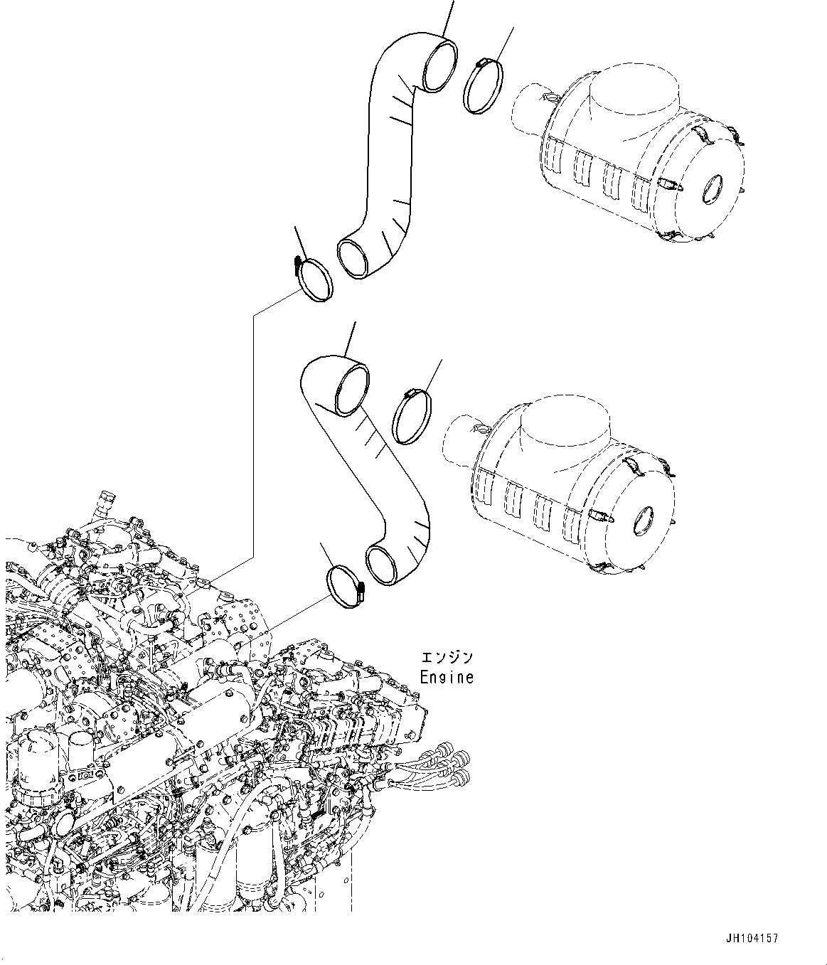 Шланг 198-01-75311 KOMATSU