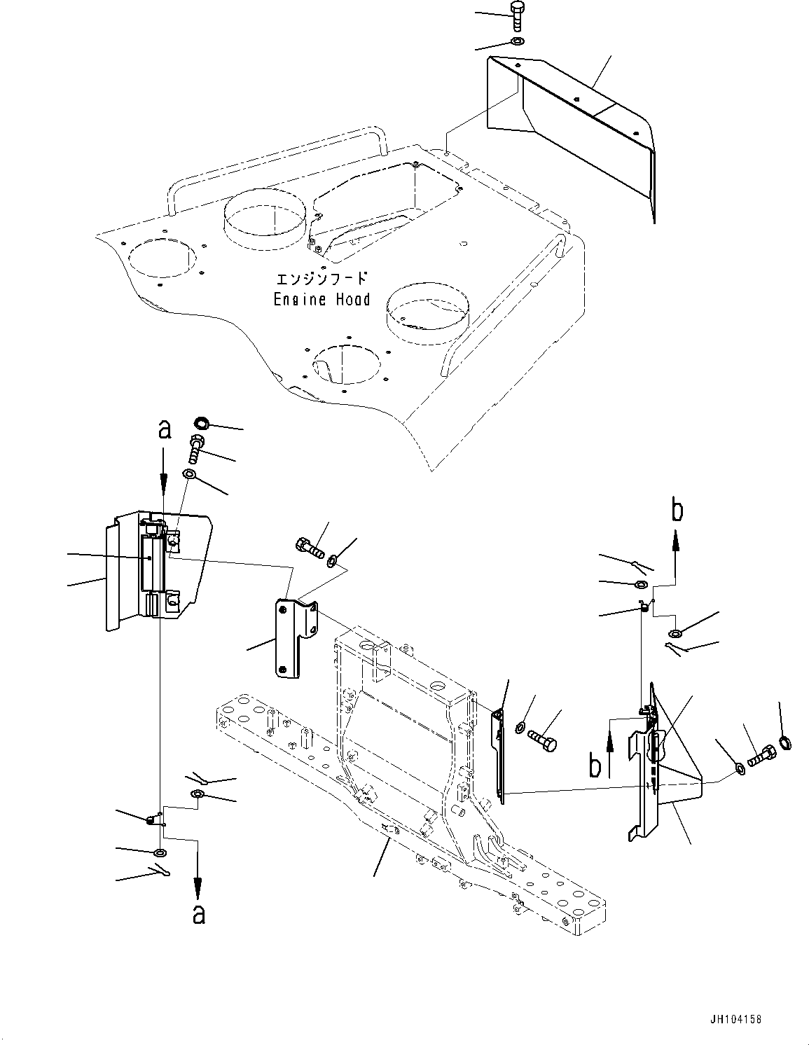 Крышка в сборе 198-54-86791 KOMATSU
