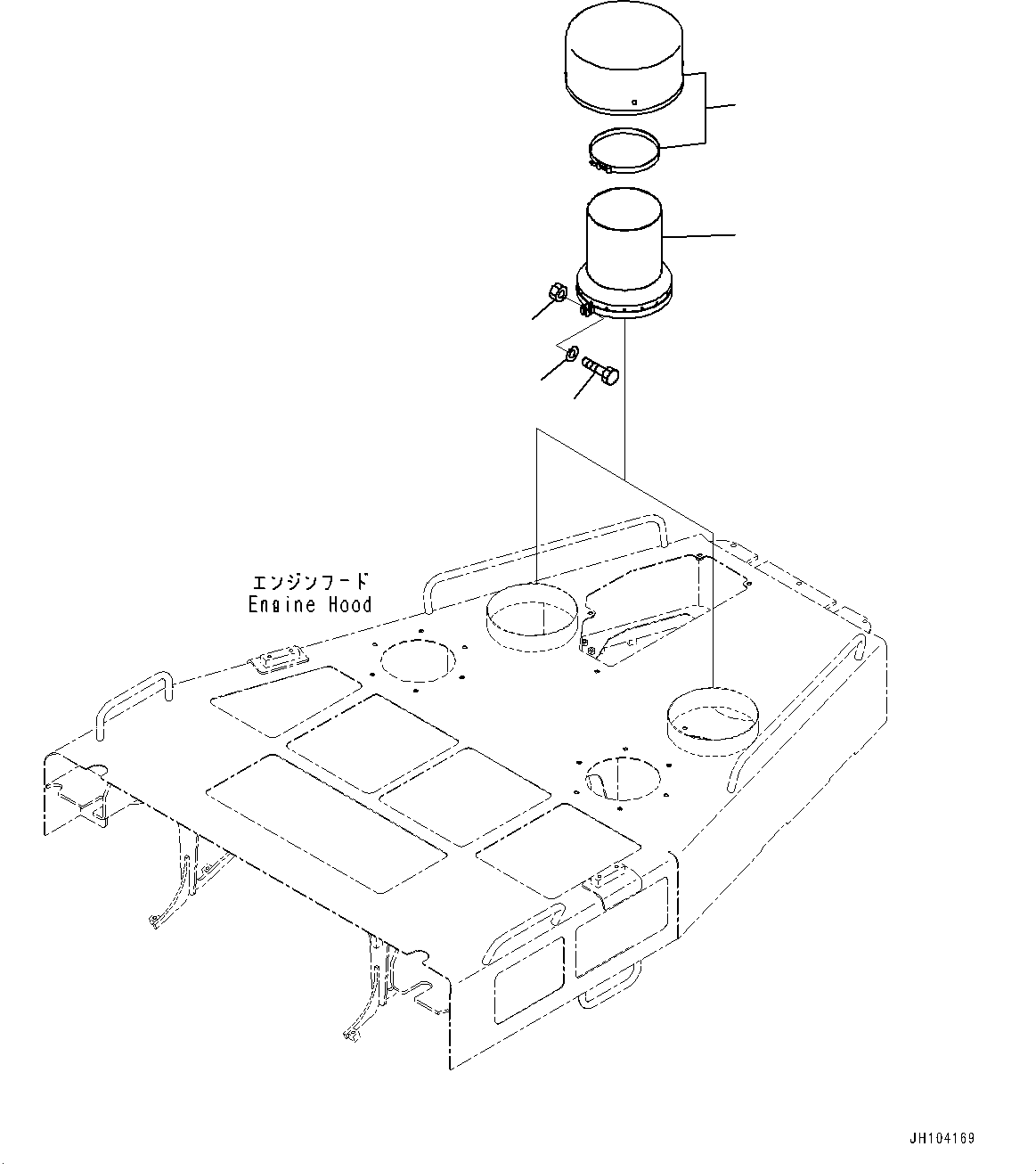 Cleaner Assembly 198-01-51340 KOMATSU