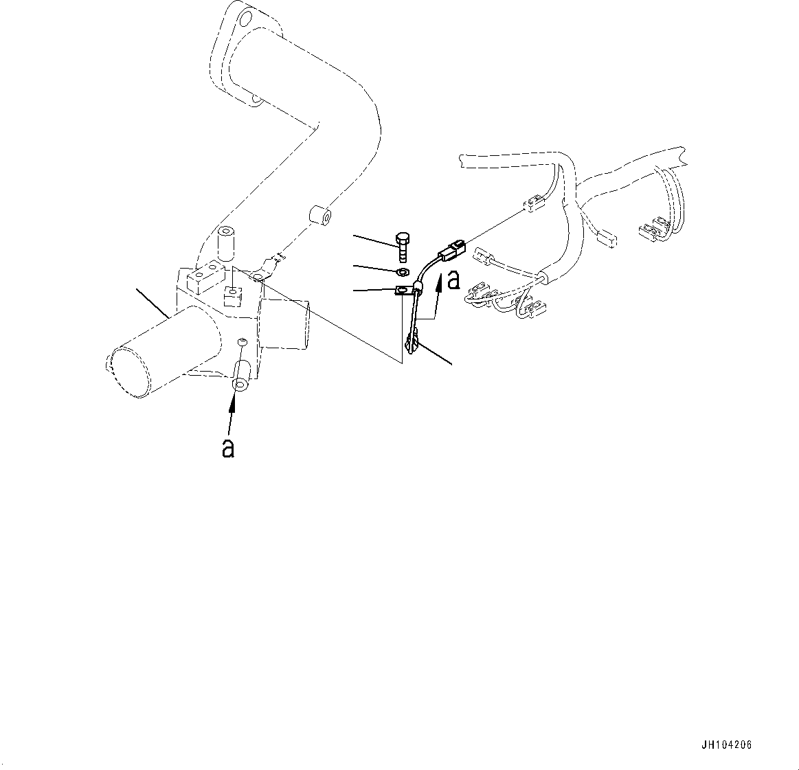 Tube(Hydraulic Pump Piping,Suction Piping) (198-60-85121) KOMATSU