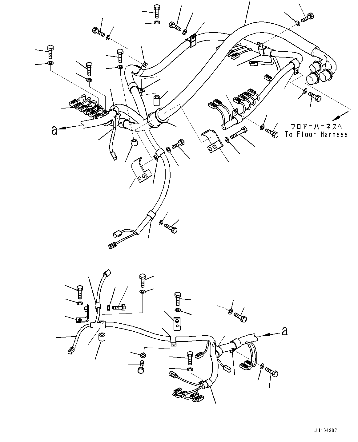 Жгут проводов 198-06-85141 KOMATSU