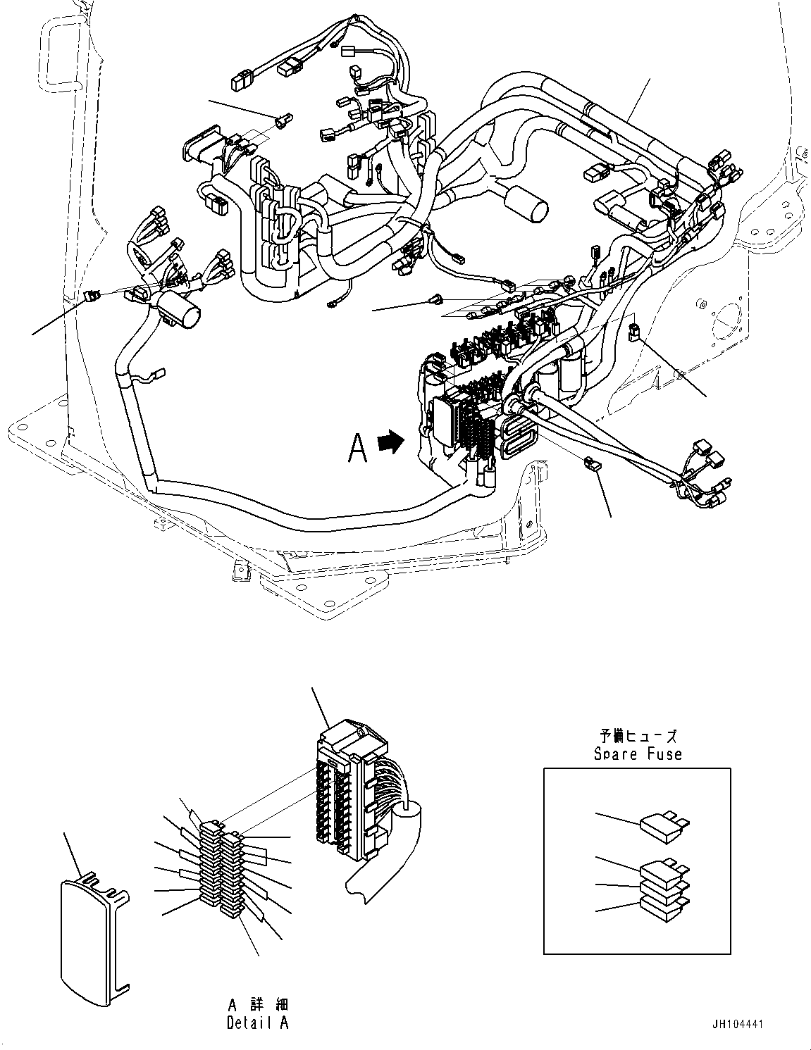 Жгут проводов 198-06-84611 KOMATSU