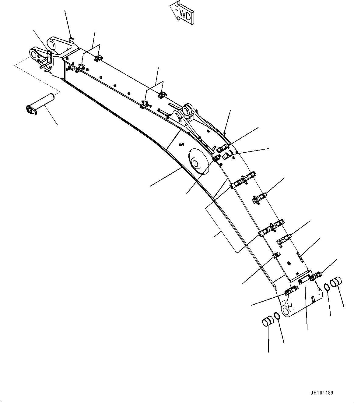 Boom Assembly 2A7-70-00360 KOMATSU