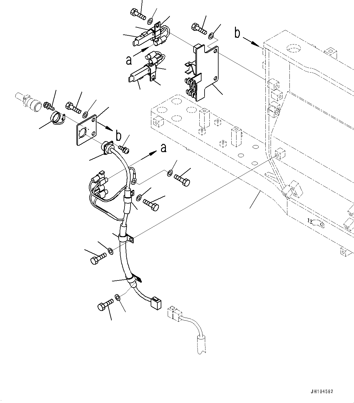 Жгут проводов 198-06-86260 KOMATSU