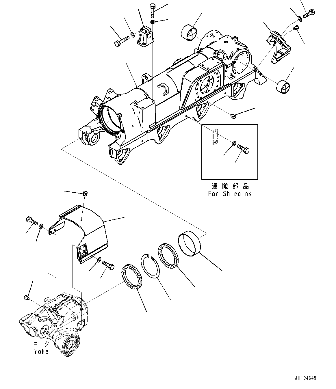 Track Frame Assembly 198-30-01513 KOMATSU