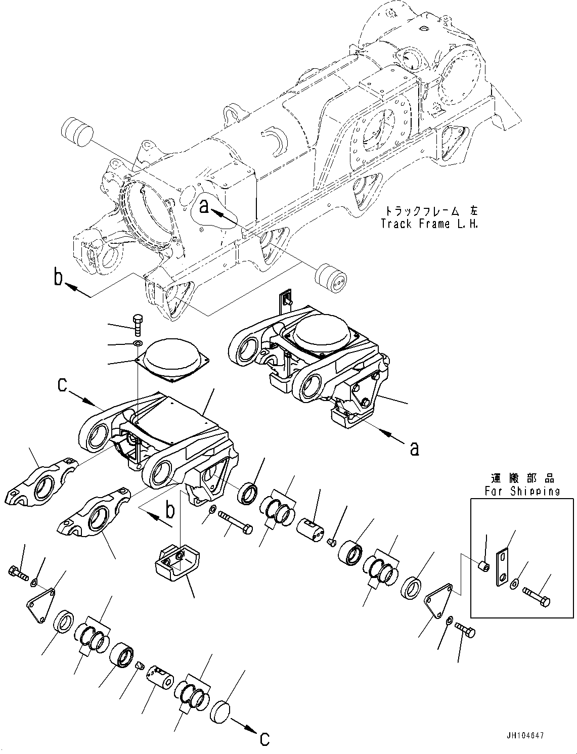 Bogie Assembly 198-30-07311 KOMATSU