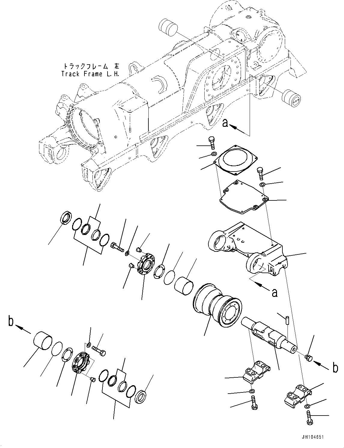 Track Roller Assembly, Single Flange 198-30-00940 KOMATSU