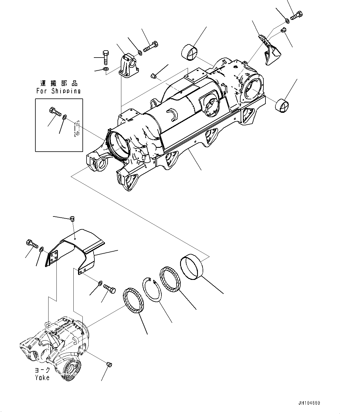 Track Frame Assembly 198-30-01523 KOMATSU