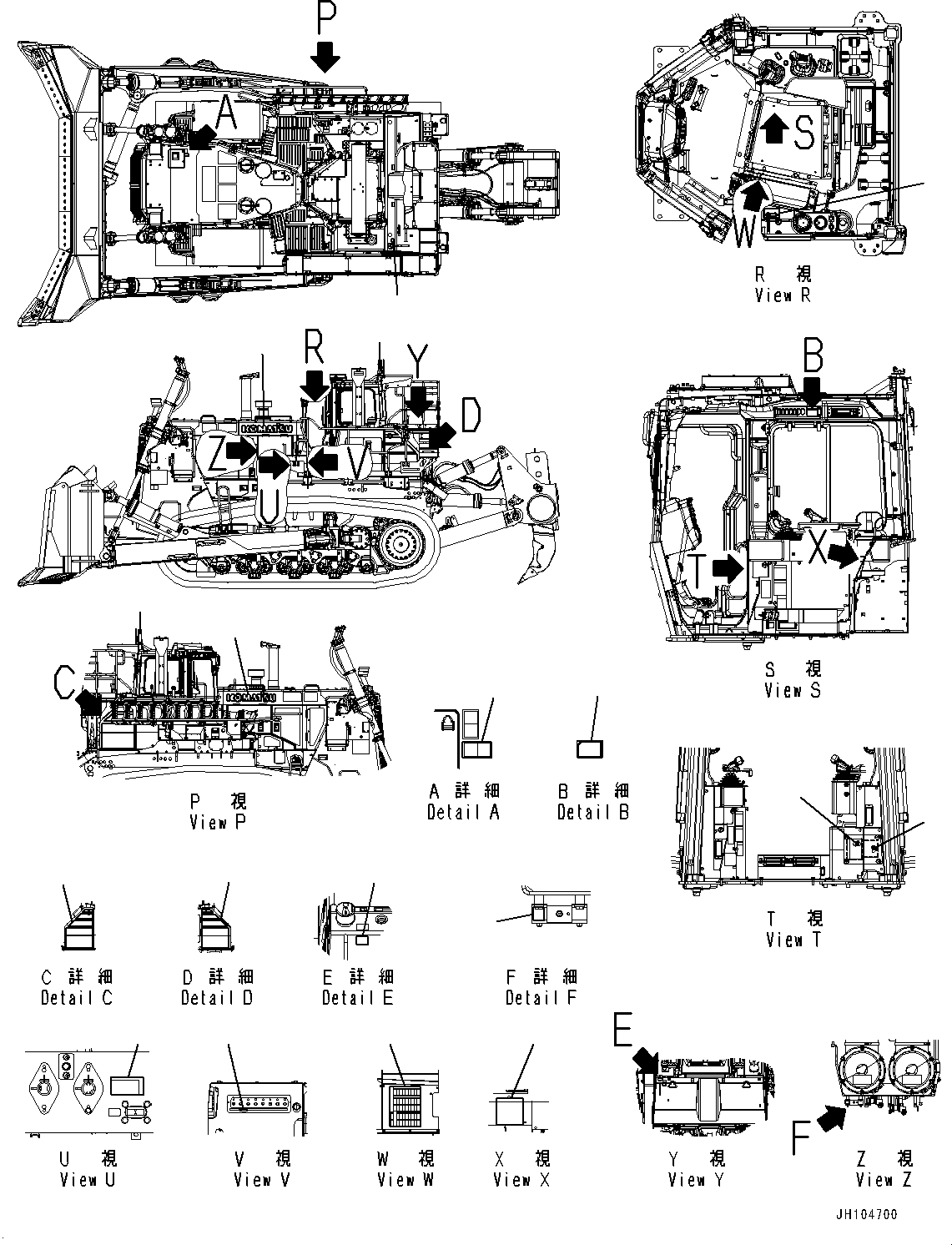 Маркировка 198-98-73121 KOMATSU