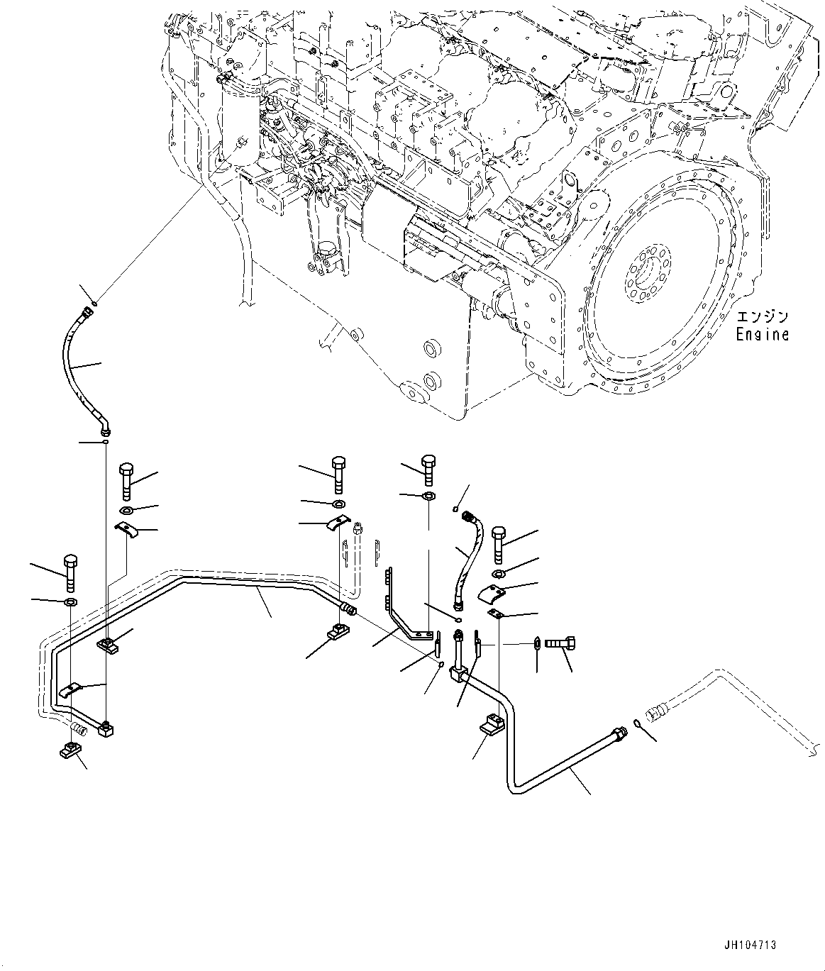 Шланг с торцевым уплотнением 02764-G03A4 KOMATSU