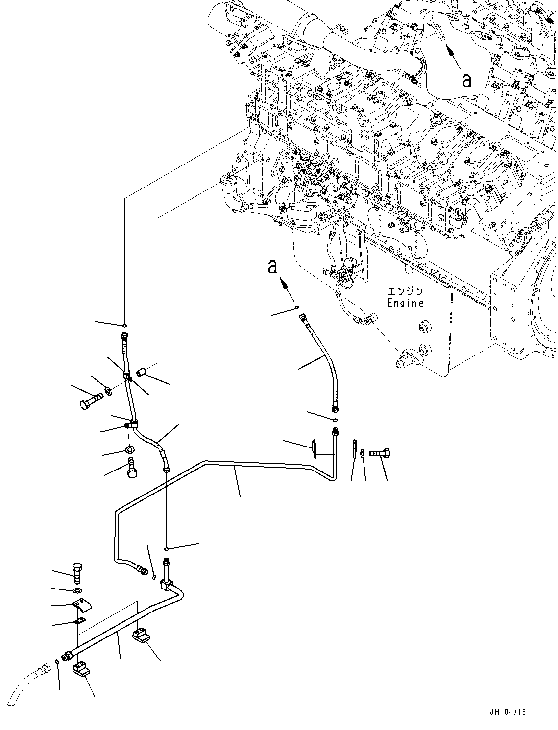 Шланг с торцевым уплотнением 02762-F03A4 KOMATSU