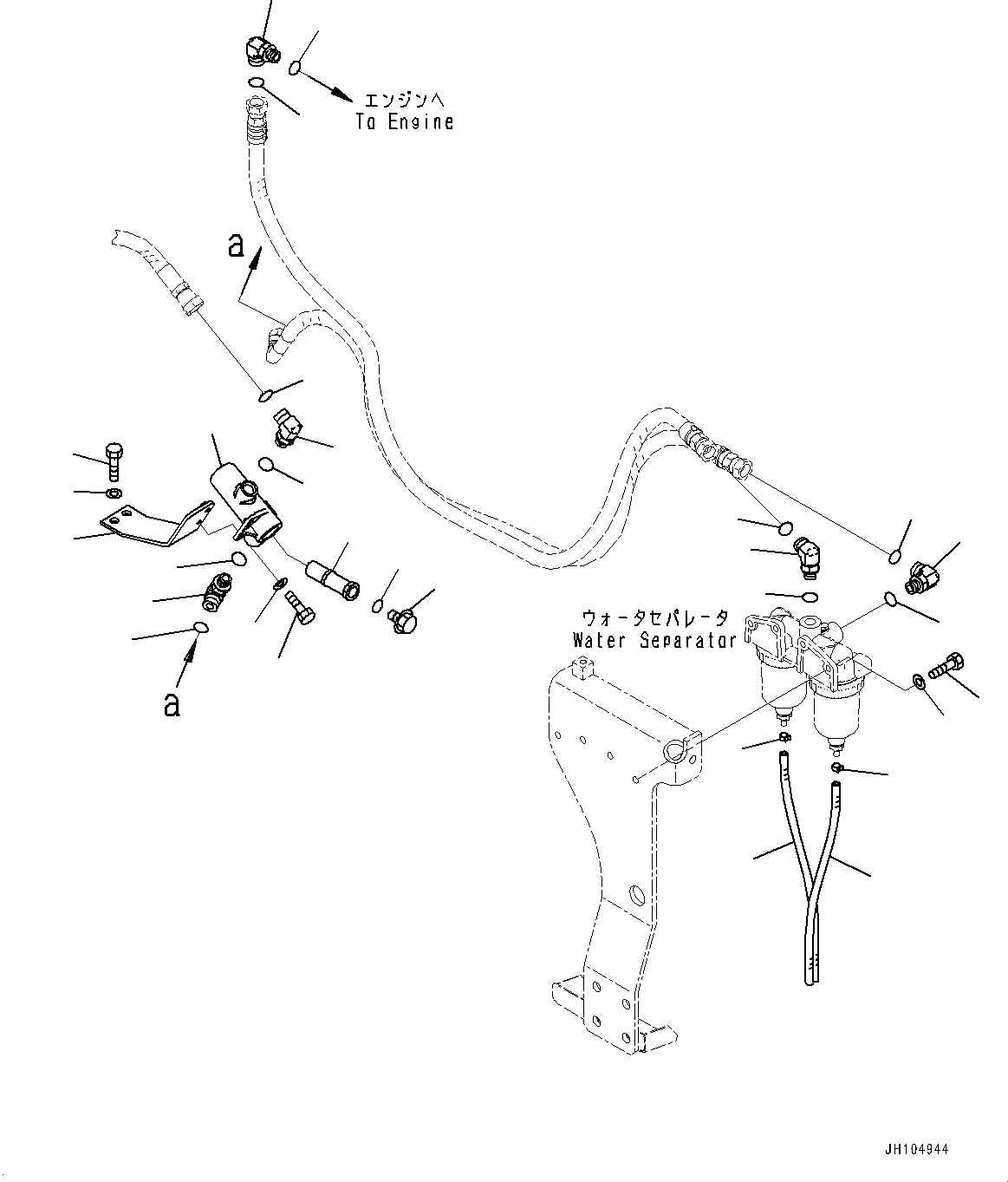 Трубка 07270-30845 KOMATSU