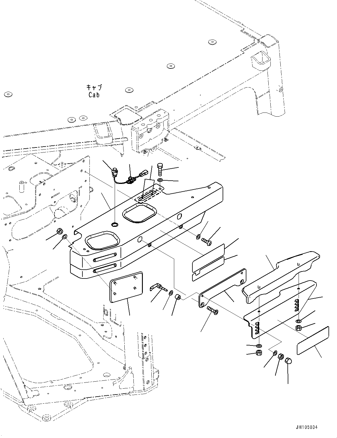 Armrest Assembly 154-43-89150 KOMATSU