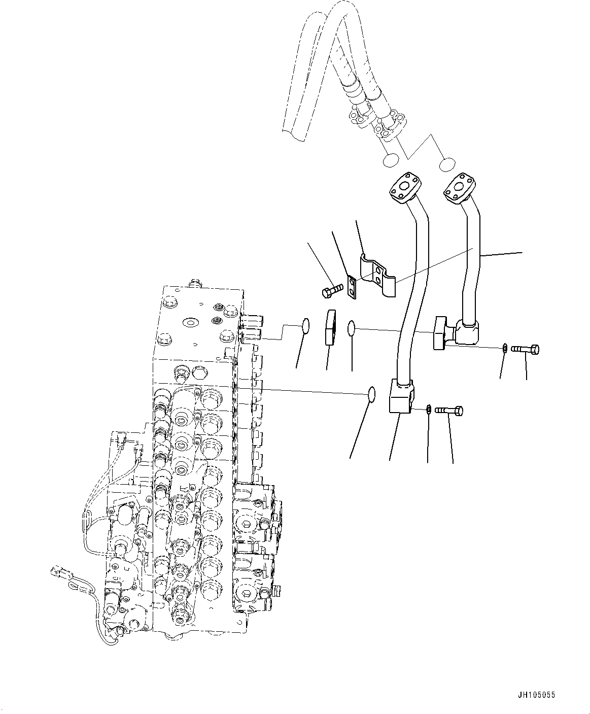 Трубка 22U-62-56441 KOMATSU