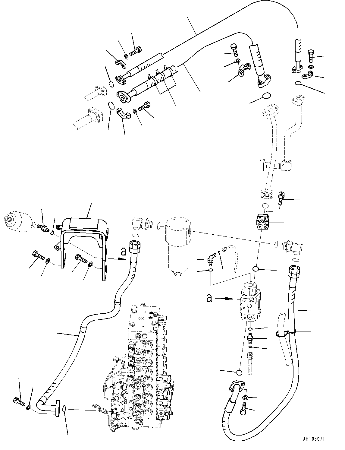 Шланг 22U-62-53641 KOMATSU