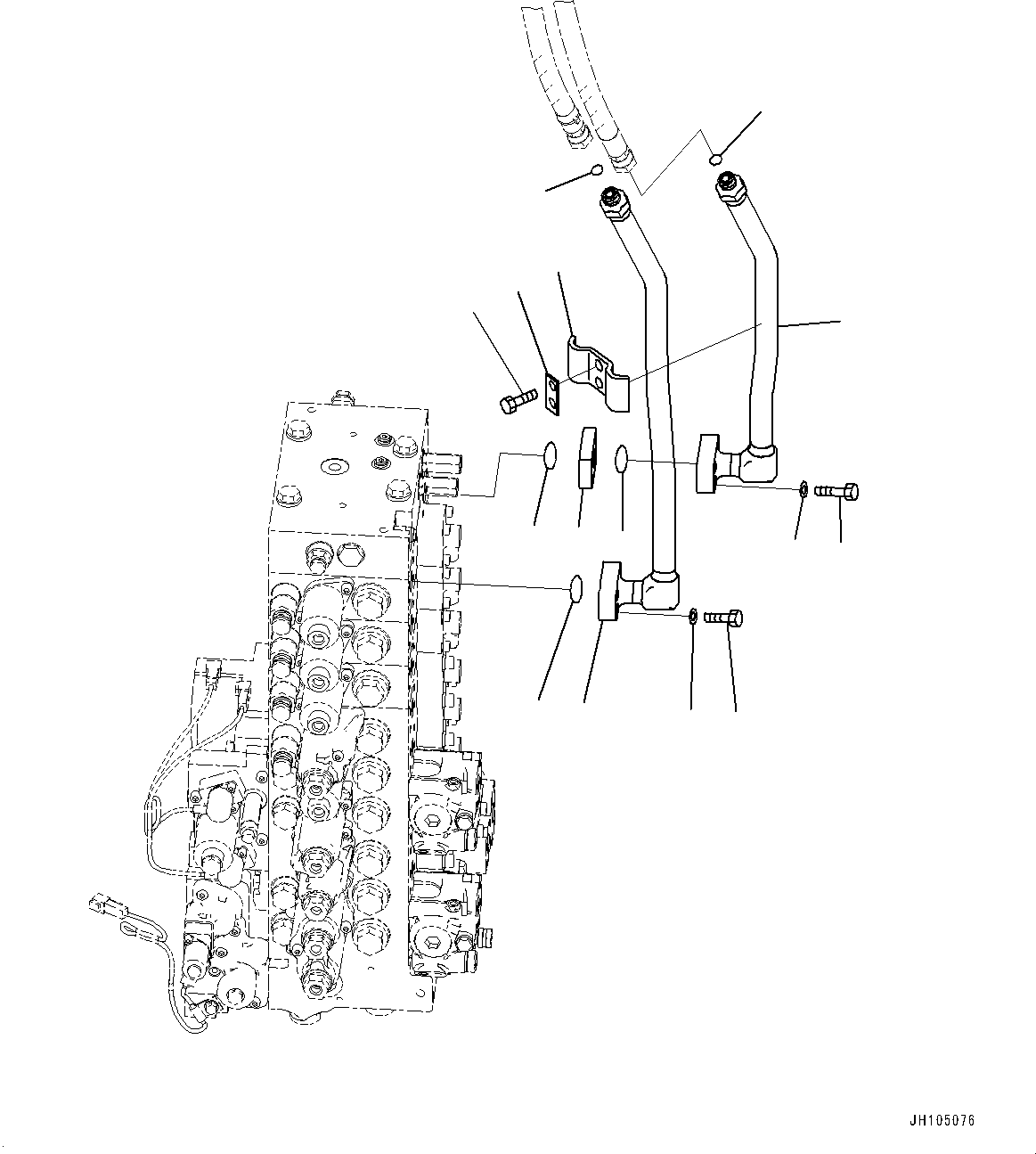 Трубка 22U-64-83441 KOMATSU
