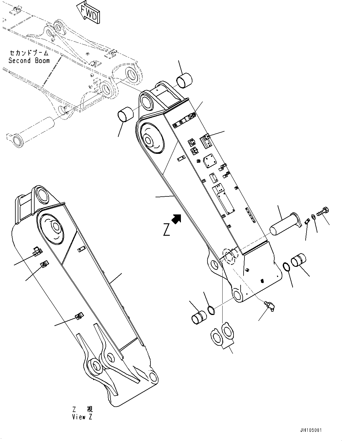 Стрела 22U-966-5110 KOMATSU