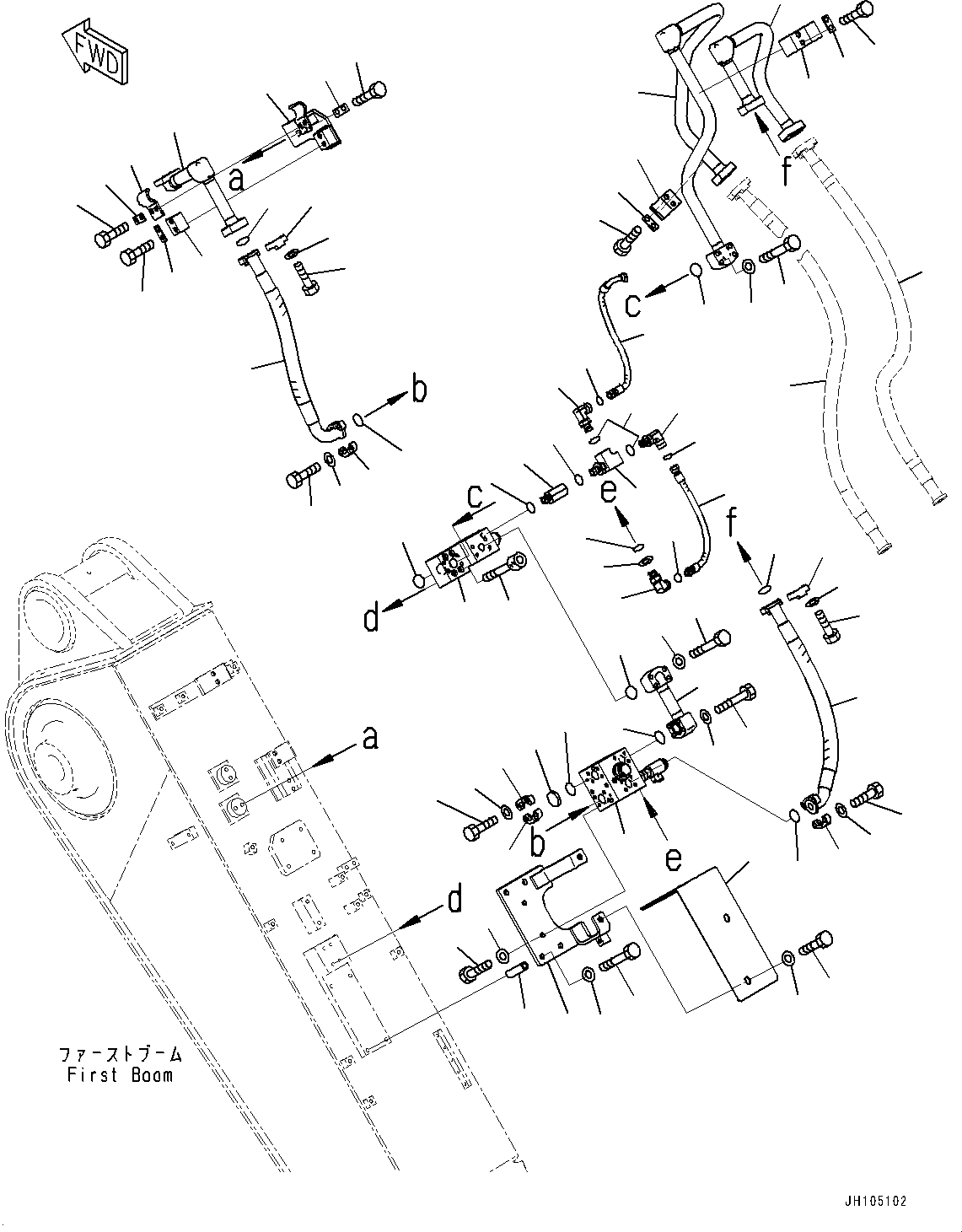 Кронштейн 22U-62-57321 KOMATSU