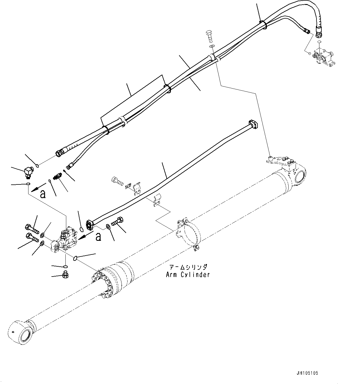 Трубка 22U-62-38120 KOMATSU