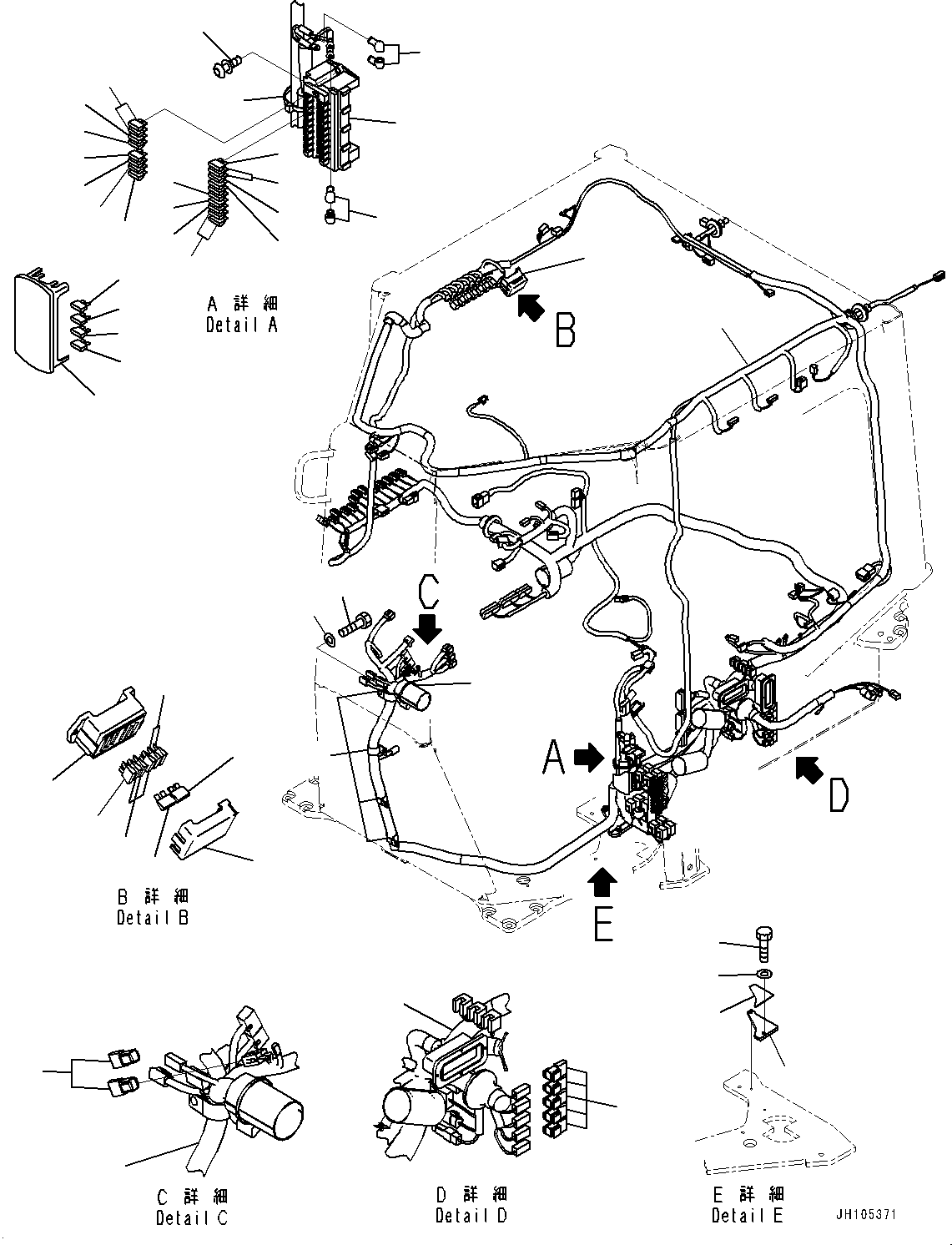 Жгут проводов 17A-06-61490 KOMATSU