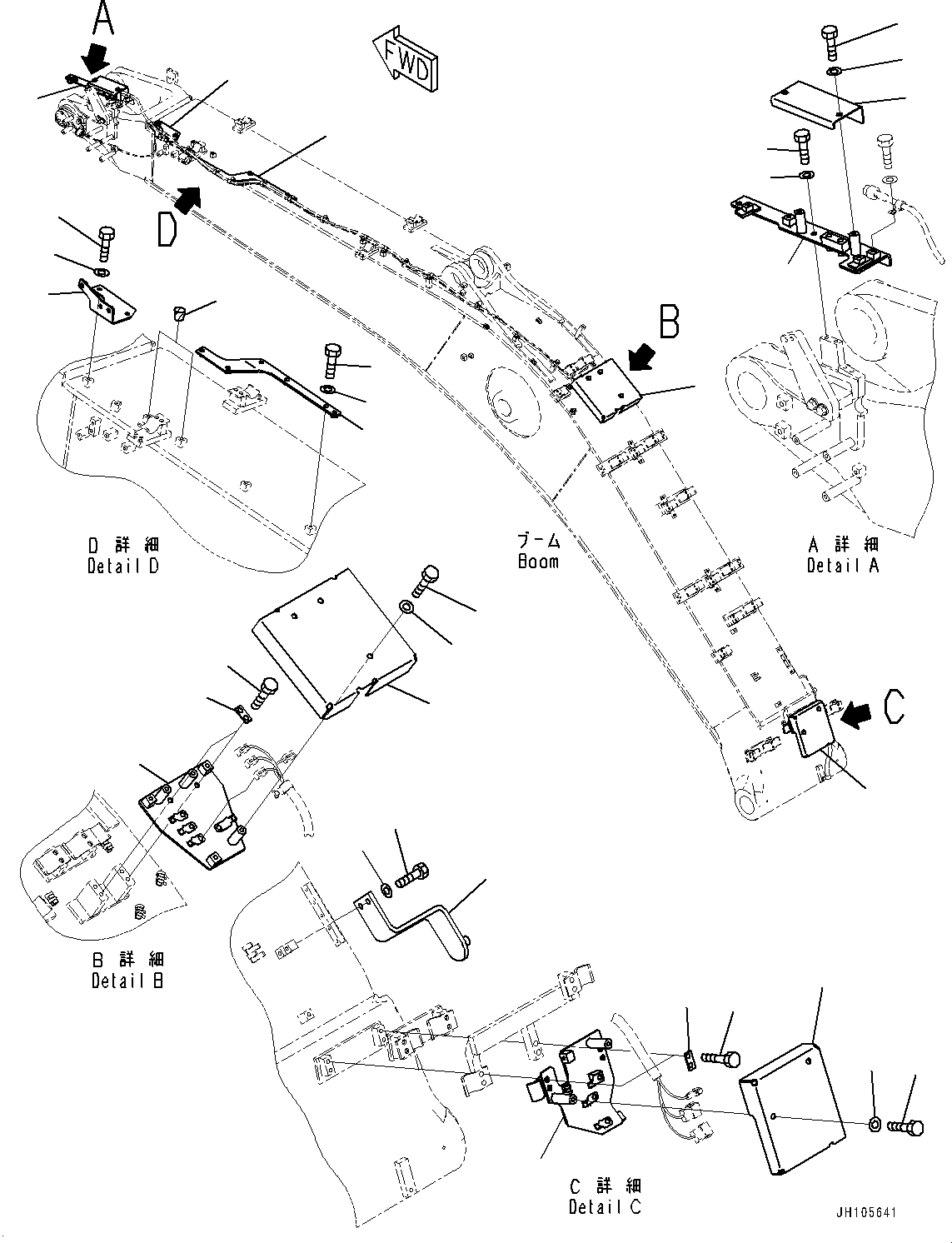 Кронштейн 2A7-70-K4380 KOMATSU