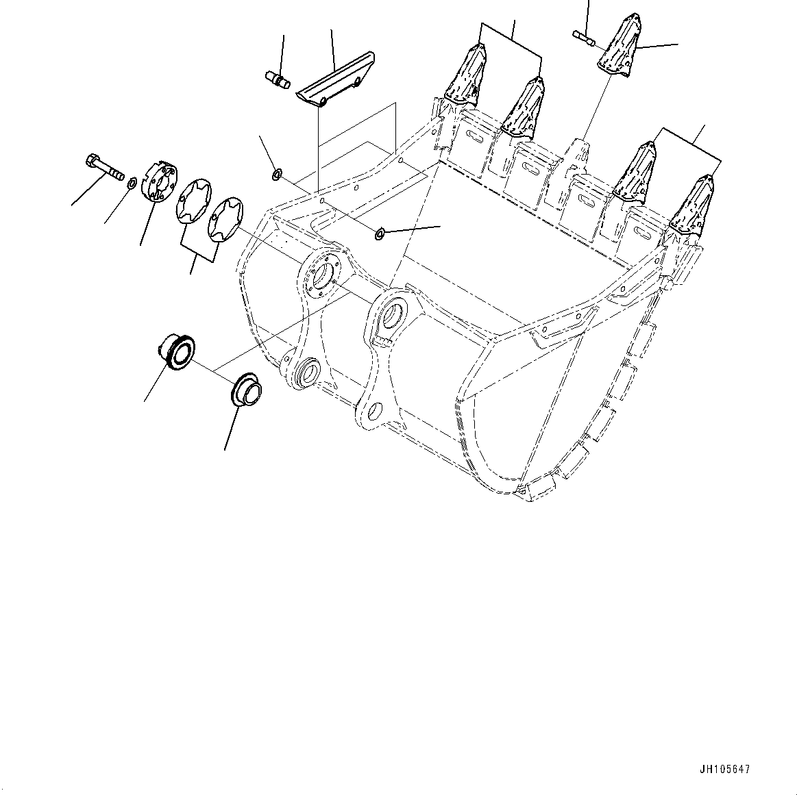 Зуб ковша HL-K240RC KOMATSU