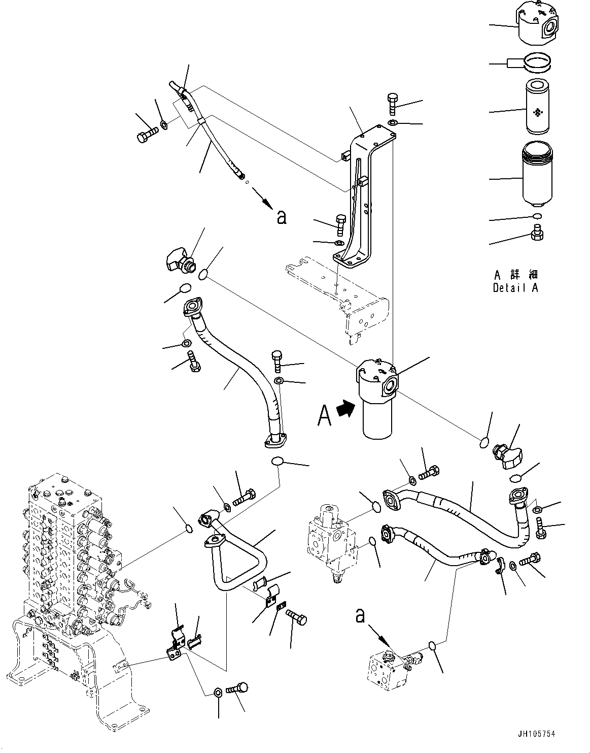Шланг 2A5-62-29170 KOMATSU