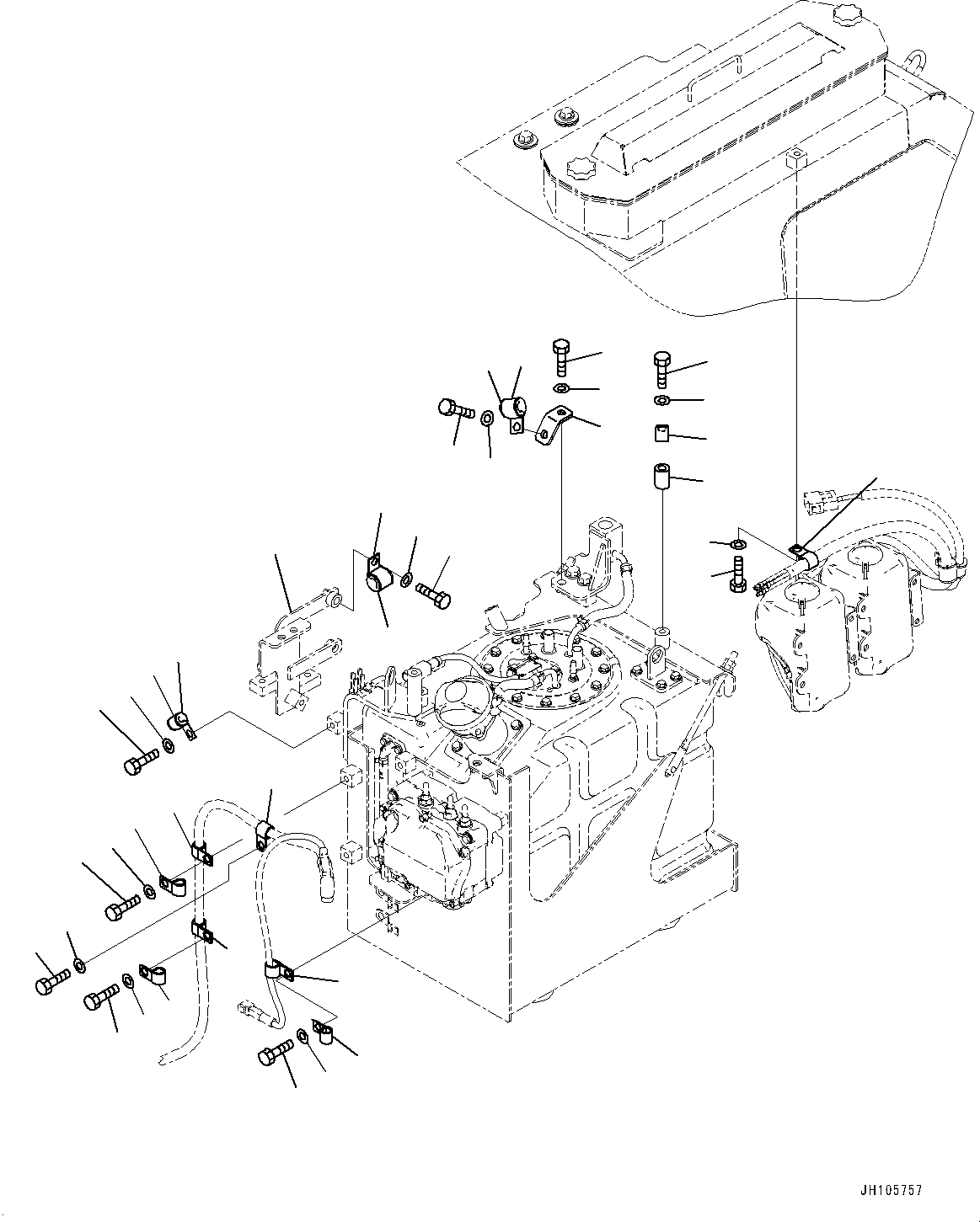 Bracket(Cab Electrical Unit,Bracket and Clip) (17A-Z11-6391) KOMATSU