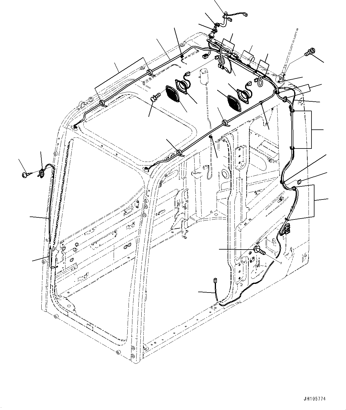 Жгут проводов 2A7-06-16372 KOMATSU