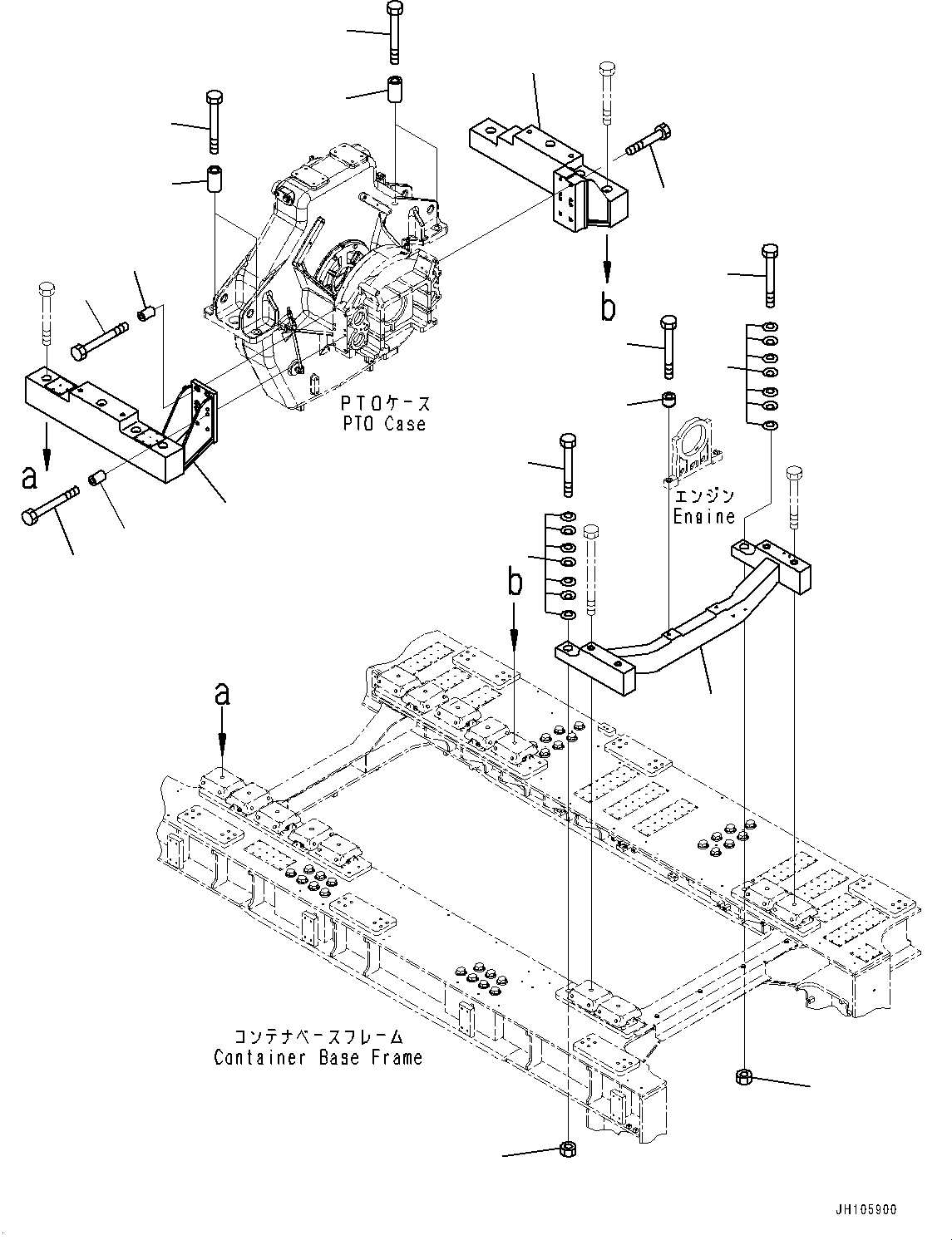 Проставка DM576-698-40 KOMATSU