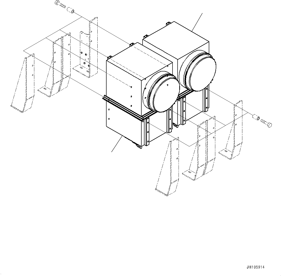 Воздушный фильтр в сборе DM950-860-40 KOMATSU